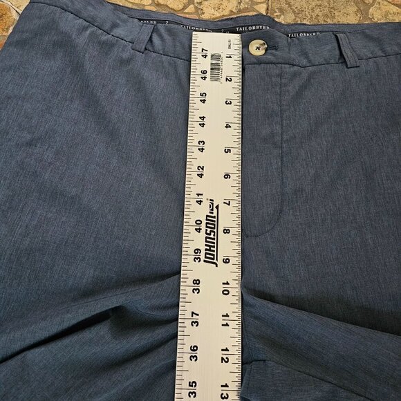 Tailor Byrd Men's 36, Dark Blue Navy, Golf Shorts With Button Closure - Picture 11 of 12